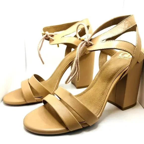 Gianni Bini Strap Beige Heels - Picture 4 of 9